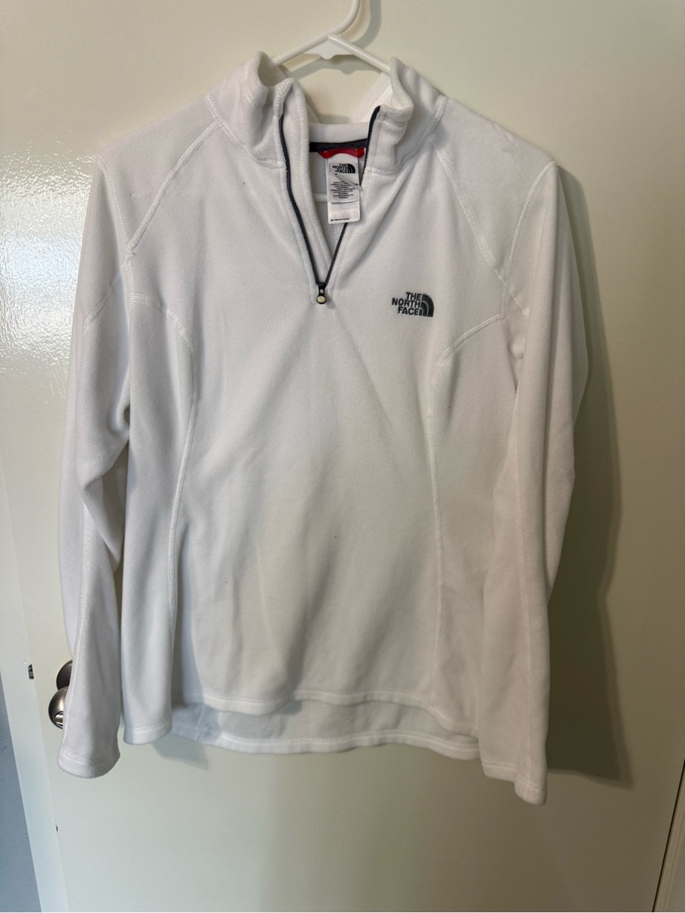 The North Face White Quarter-Zip Fleece Pullover